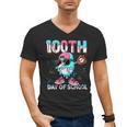 Dabbing Drippy 100th Days Of School Baseball Ice Cream Drip Men's V-Neck T-Shirt Dabbing Drippy 100th Days Of School Baseball Ice Cream Drip Men's V-Neck T-Shirt