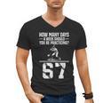How Many Days A Week 6 7 67 Meme Baseball Humor Men's V-Neck T-Shirt How Many Days A Week 6 7 67 Meme Baseball Humor Men's V-Neck T-Shirt