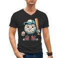 Donut Baseball Hat Ball Bat Cute Sport Toddler Boys Kids Men Men's V-Neck T-Shirt Donut Baseball Hat Ball Bat Cute Sport Toddler Boys Kids Men Men's V-Neck T-Shirt