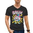 Drip Baseball Boy Youth Kid Ice Cream Dripping Baseball Bruh Men's V-Neck T-Shirt Drip Baseball Boy Youth Kid Ice Cream Dripping Baseball Bruh Men's V-Neck T-Shirt
