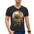 Dripping Gold Drip Baseball Game Day Player Coach Baller Men's V-Neck T-Shirt Dripping Gold Drip Baseball Game Day Player Coach Baller Men's V-Neck T-Shirt