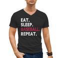 Eat Sleep Baseball Repeat Baseball Player Men's V-Neck T-Shirt