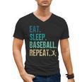 Eat Sleep Baseball Repeat Baseball Player Baseball Men's V-Neck T-Shirt Eat Sleep Baseball Repeat Baseball Player Baseball Men's V-Neck T-Shirt