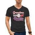 Grandparent Grandma Of The 1 Rookie Baseball Men's V-Neck T-Shirt Grandparent Grandma Of The 1 Rookie Baseball Men's V-Neck T-Shirt