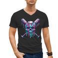 Halloween Baseball Skull Drip Baseball Lifestyle Boy Men Men's V-Neck T-Shirt Halloween Baseball Skull Drip Baseball Lifestyle Boy Men Men's V-Neck T-Shirt