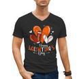Happy Valentines Day Basketball Baseball Football Boys Men's V-Neck T-Shirt