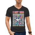 I Hit 100 Days Of School Baseball Ice Cram Drip 100th Boys Men's V-Neck T-Shirt I Hit 100 Days Of School Baseball Ice Cram Drip 100th Boys Men's V-Neck T-Shirt