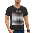 I Hit 100 Days Of School Baseball Lover Teacher Student Men's V-Neck T-Shirt I Hit 100 Days Of School Baseball Lover Teacher Student Men's V-Neck T-Shirt