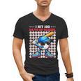 I Hit 100 Days Of School Baseball Player Kids Boys Son Men's V-Neck T-Shirt I Hit 100 Days Of School Baseball Player Kids Boys Son Men's V-Neck T-Shirt