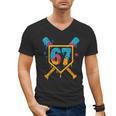 HUGvyn 67 Baseball Ice Cream Drip Six Seven Genz Alpha Slang Men's V-Neck T-Shirt