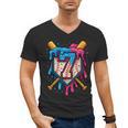 HUGvyn 7th Birthday Baseball Ice Cream Drip Number 7 Kid Boy Men's V-Neck T-Shirt HUGvyn 7th Birthday Baseball Ice Cream Drip Number 7 Kid Boy Men's V-Neck T-Shirt