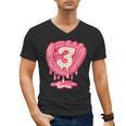 Ice Cream Baseball Glove 3rd Birthday Edition Men's V-Neck T-Shirt Ice Cream Baseball Glove 3rd Birthday Edition Men's V-Neck T-Shirt