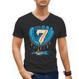 Ice Cream Baseball Glove 7th Birthday Edition Men's V-Neck T-Shirt Ice Cream Baseball Glove 7th Birthday Edition Men's V-Neck T-Shirt