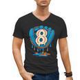 Ice Cream Baseball Glove 8th Birthday Edition Men's V-Neck T-Shirt