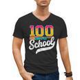 Ice Cream Drip 100 Days Of School Baseball Boys 100th Day Men's V-Neck T-Shirt