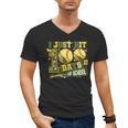 I Just Hit 100 Days Of School Baseball Teacher Boy Girl Kid Men's V-Neck T-Shirt I Just Hit 100 Days Of School Baseball Teacher Boy Girl Kid Men's V-Neck T-Shirt