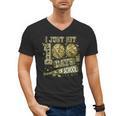 I Just Hit 100 Days Of School Camouflage Baseball Men's V-Neck T-Shirt I Just Hit 100 Days Of School Camouflage Baseball Men's V-Neck T-Shirt