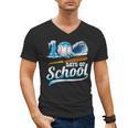 Kid 100 Days Of School Drip Baseball Ice Cream 100th Day Boy Men's V-Neck T-Shirt Kid 100 Days Of School Drip Baseball Ice Cream 100th Day Boy Men's V-Neck T-Shirt