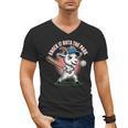 Knock It Outa The Park Baseball Goat Home Run Men's V-Neck T-Shirt Knock It Outa The Park Baseball Goat Home Run Men's V-Neck T-Shirt
