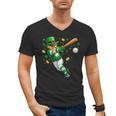 Leprechaun Play Baseball St Patrick's Day Men Kid Boys Men's V-Neck T-Shirt Leprechaun Play Baseball St Patrick's Day Men Kid Boys Men's V-Neck T-Shirt