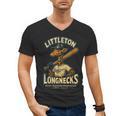 Littleton Longnecks Retro Minor League Baseball Men's V-Neck T-Shirt