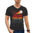 Love Is Our Home Run Baseball Valentine Couple Men's V-Neck T-Shirt Love Is Our Home Run Baseball Valentine Couple Men's V-Neck T-Shirt
