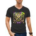 Mardi Gras Baseball Jester Hat New Orleans Men Women Kid Men's V-Neck T-Shirt Mardi Gras Baseball Jester Hat New Orleans Men Women Kid Men's V-Neck T-Shirt