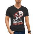 Mask On Fear Gone Baseball Catcher Softball Men's V-Neck T-Shirt Mask On Fear Gone Baseball Catcher Softball Men's V-Neck T-Shirt