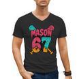 Mason 67 Ice Cream Drip Baseball Meme Men's V-Neck T-Shirt Mason 67 Ice Cream Drip Baseball Meme Men's V-Neck T-Shirt