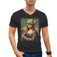 Mona Lisa Baseball Trending Aesthetic Streetwear Men's V-Neck T-Shirt