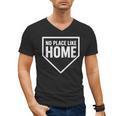 No Place Like Home Baseball Home Plate Men's V-Neck T-Shirt No Place Like Home Baseball Home Plate Men's V-Neck T-Shirt
