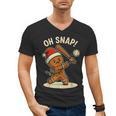 Oh Snap Gingerbreadman Baseball Christmas Men Boys Toddlers Men's V-Neck T-Shirt Oh Snap Gingerbreadman Baseball Christmas Men Boys Toddlers Men's V-Neck T-Shirt