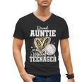 Proud Auntie Of An Official Teenager 13th Birthday Baseball Men's V-Neck T-Shirt Proud Auntie Of An Official Teenager 13th Birthday Baseball Men's V-Neck T-Shirt