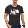 Proud Senior Grandma Class Of 2026 Baseball Graduate Leopard Men's V-Neck T-Shirt Proud Senior Grandma Class Of 2026 Baseball Graduate Leopard Men's V-Neck T-Shirt