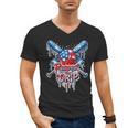 Respect The Drip Baseball American Flag Ice Cream Drip Youth Men's V-Neck T-Shirt Respect The Drip Baseball American Flag Ice Cream Drip Youth Men's V-Neck T-Shirt