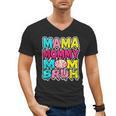 Retro Mama Mommy Mom Bruh Baseball Women Girls Men's V-Neck T-Shirt Retro Mama Mommy Mom Bruh Baseball Women Girls Men's V-Neck T-Shirt