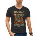 Retro Minor League Maple Valley Martians Baseball Club Men's V-Neck T-Shirt Retro Minor League Maple Valley Martians Baseball Club Men's V-Neck T-Shirt