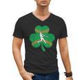 Retro Shamrock Baseball St Patricks Day Men Women Boys Girls Men's V-Neck T-Shirt