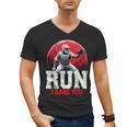 Run I Dare You Baseball Ball Player Catcher Coach Tee Men's V-Neck T-Shirt Run I Dare You Baseball Ball Player Catcher Coach Tee Men's V-Neck T-Shirt