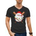 Santa Sports For Men Boys Christmas Baseball Player Men's V-Neck T-Shirt Santa Sports For Men Boys Christmas Baseball Player Men's V-Neck T-Shirt