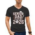 Senior Dad Class Of 2026 Graduate Baseball 2026 Graduation Men's V-Neck T-Shirt Senior Dad Class Of 2026 Graduate Baseball 2026 Graduation Men's V-Neck T-Shirt