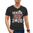 Senior Mom Class Of 2026 Graduate Baseball 2026 Graduation Men's V-Neck T-Shirt Senior Mom Class Of 2026 Graduate Baseball 2026 Graduation Men's V-Neck T-Shirt