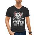 Senior Sister Class Of 2026 Baseball Graduation Heart Men's V-Neck T-Shirt Senior Sister Class Of 2026 Baseball Graduation Heart Men's V-Neck T-Shirt