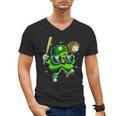 Shamrock Lucky Clover Baseball Patricks Day Family Matching Men's V-Neck T-Shirt