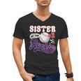 Sister Rookie Of Year 1st Birthday Baseball Theme Matching Men's V-Neck T-Shirt