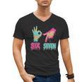Six Seven 67 Meme Ice Cream Drip Baseball For Boy Kids Men's V-Neck T-Shirt Six Seven 67 Meme Ice Cream Drip Baseball For Boy Kids Men's V-Neck T-Shirt