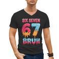 Six Seven Bruh 67 Ice Cream Drip Baseball For Men Women Kids Men's V-Neck T-Shirt Six Seven Bruh 67 Ice Cream Drip Baseball For Men Women Kids Men's V-Neck T-Shirt