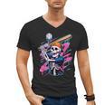 Skeleton Baseball Drip Boy Youth Dripping Baseball Halloween Men's V-Neck T-Shirt Skeleton Baseball Drip Boy Youth Dripping Baseball Halloween Men's V-Neck T-Shirt