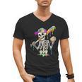 Skeleton Baseball Drip Boys Ice Cream Drip Youth Baseball Men's V-Neck T-Shirt Skeleton Baseball Drip Boys Ice Cream Drip Youth Baseball Men's V-Neck T-Shirt