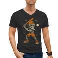 Skeleton Baseball Player Costume Halloween Men Boys Men's V-Neck T-Shirt